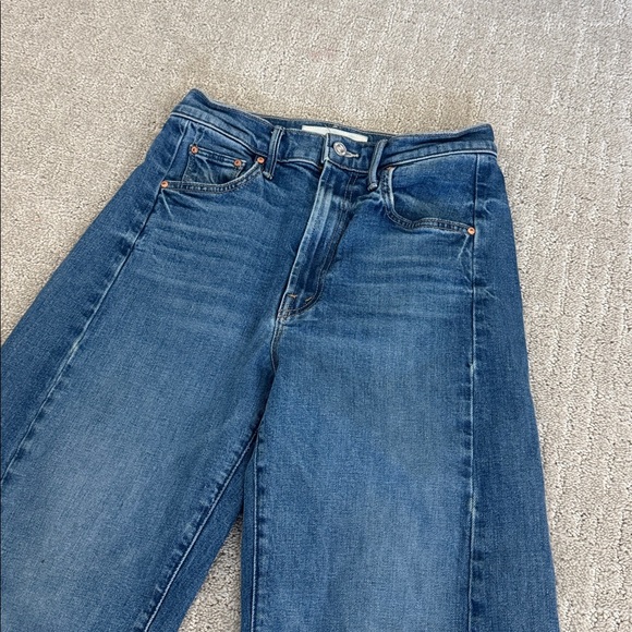 MOTHER Full Pipe Flood Jeans it’s a small world medium wash Size 23 - Picture 5 of 13